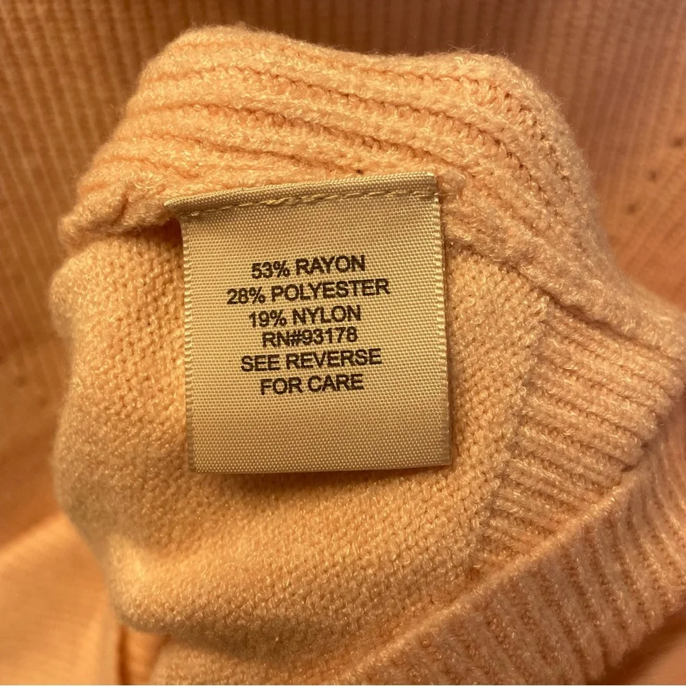 Philosophy Knit SOFT Turtleneck Pullover Sweater Pink Medium‎ Barbiecore Preppy